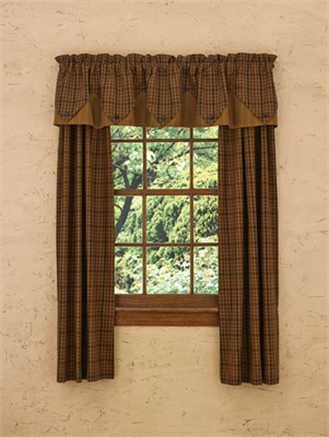 window treatment, primitive spice valance, park designs